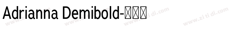 Adrianna Demibold字体转换